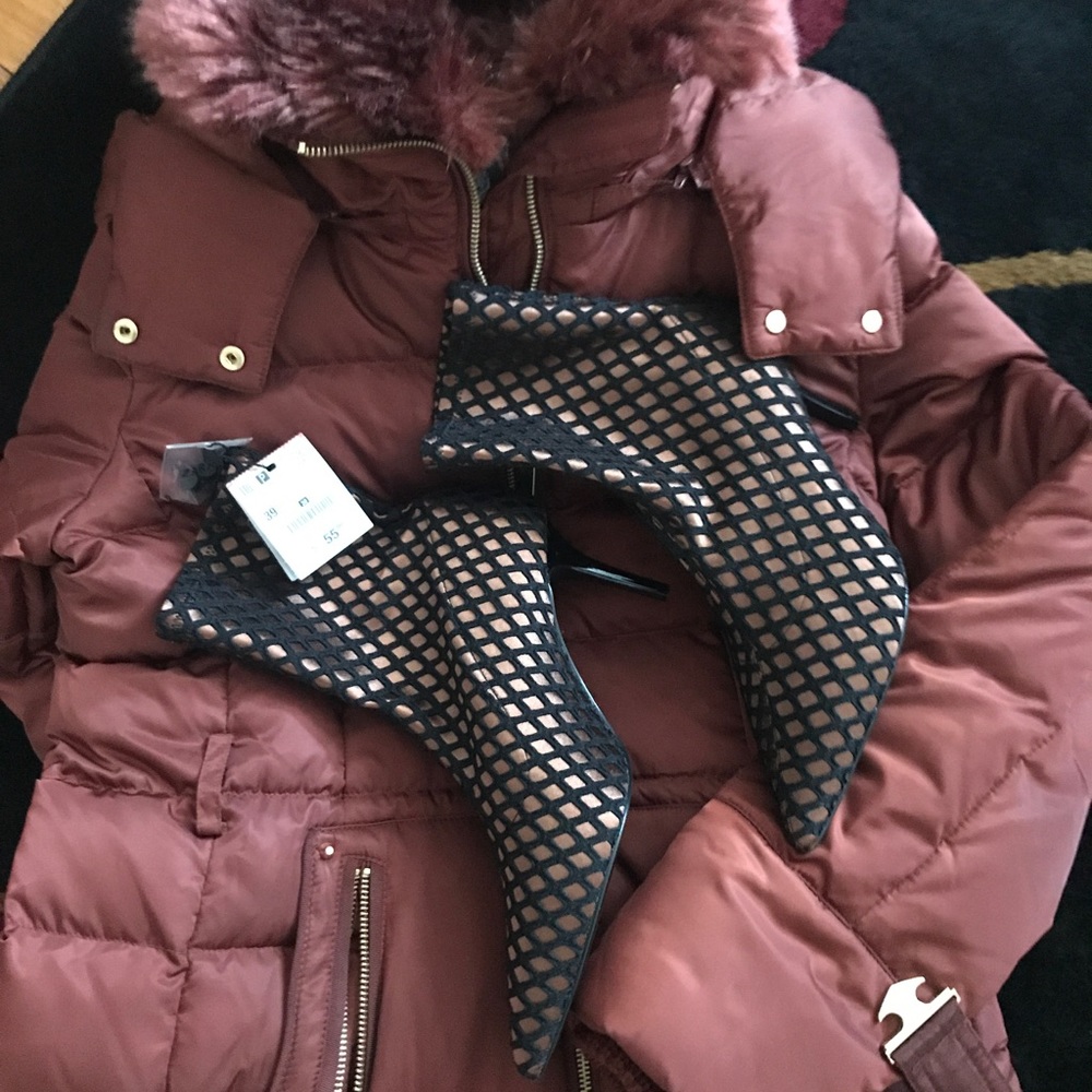 Zara stretch fabric boots